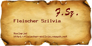 Fleischer Szilvia névjegykártya